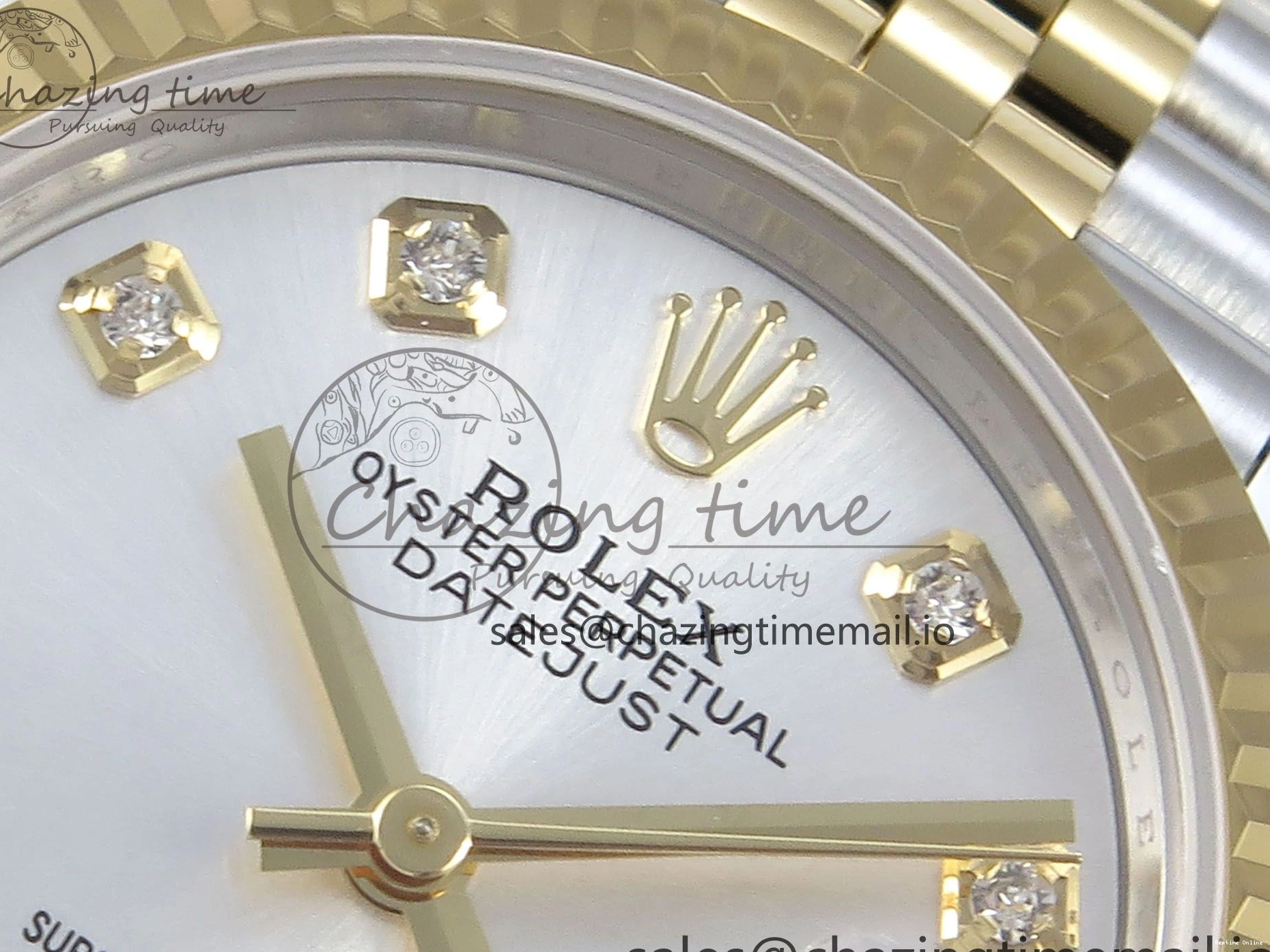 0214 DateJust 31 278273 ARF 1:1 Best Edition 904L Steel Silver Diamonds Dial on SS YG Jubilee Bracelet ETA TechFriendly 571